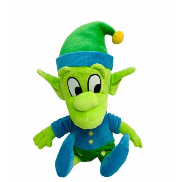 The Simpson Happy Green Elf Plush NWOT - Picture 1 of 9